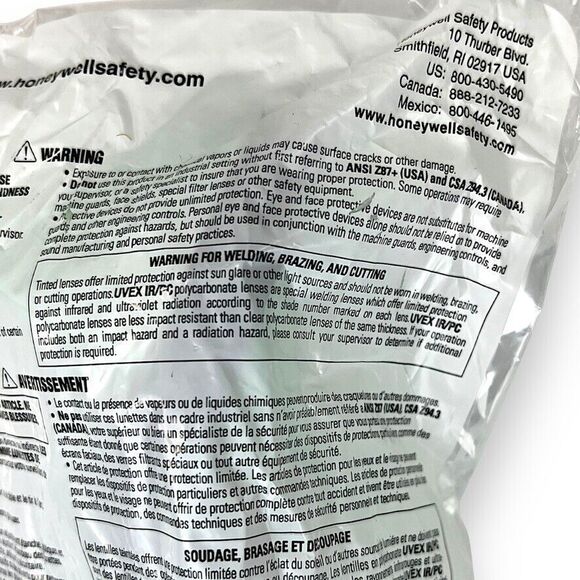 2-PACK Honeywell UVEX A610S Safety Goggles, Indirect Vent, Anti Fog Lens SEALED - Picture 8 of 9